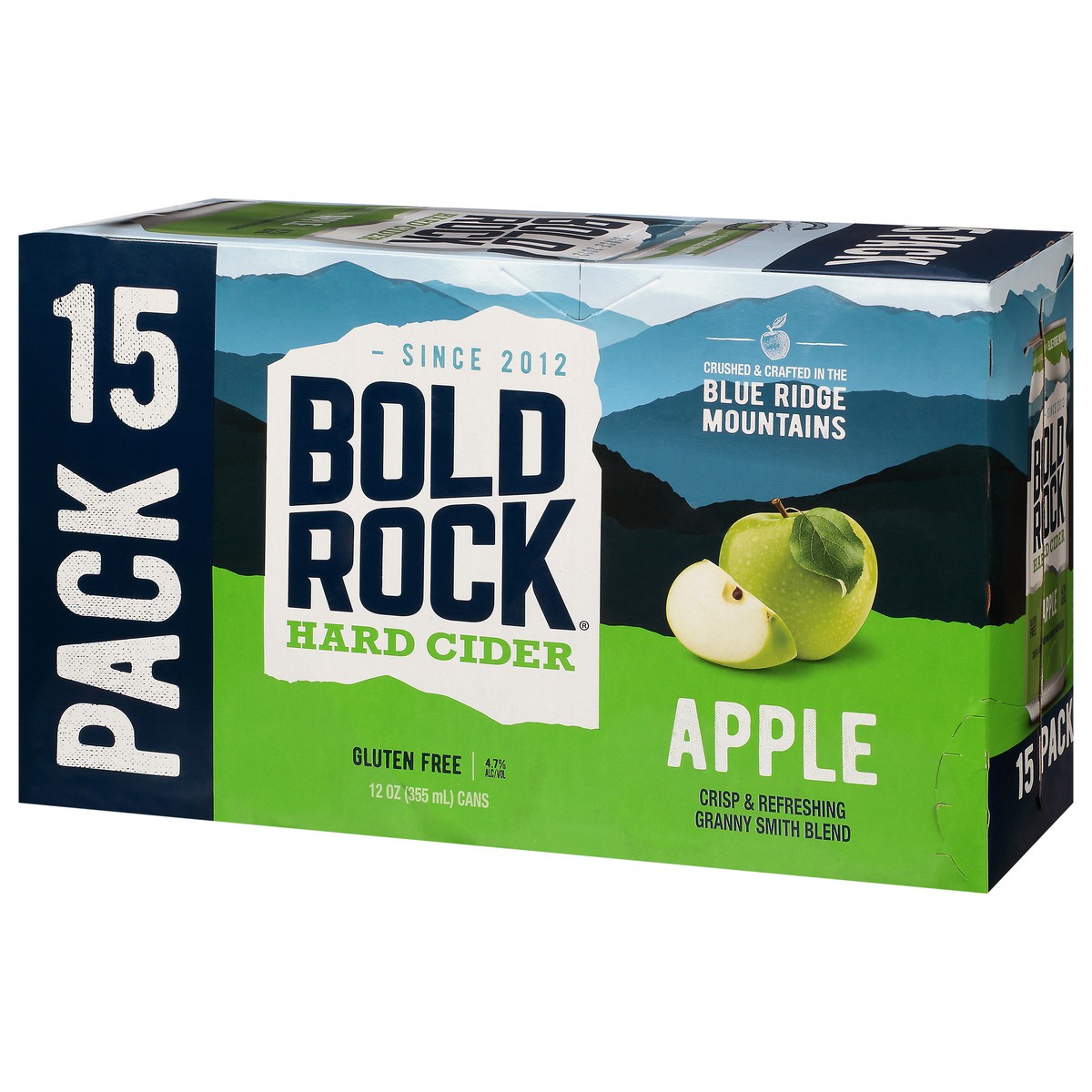 slide 3 of 9, Bold Rock Hard Apple Cider 15pk Can, 15 ct; 12 oz