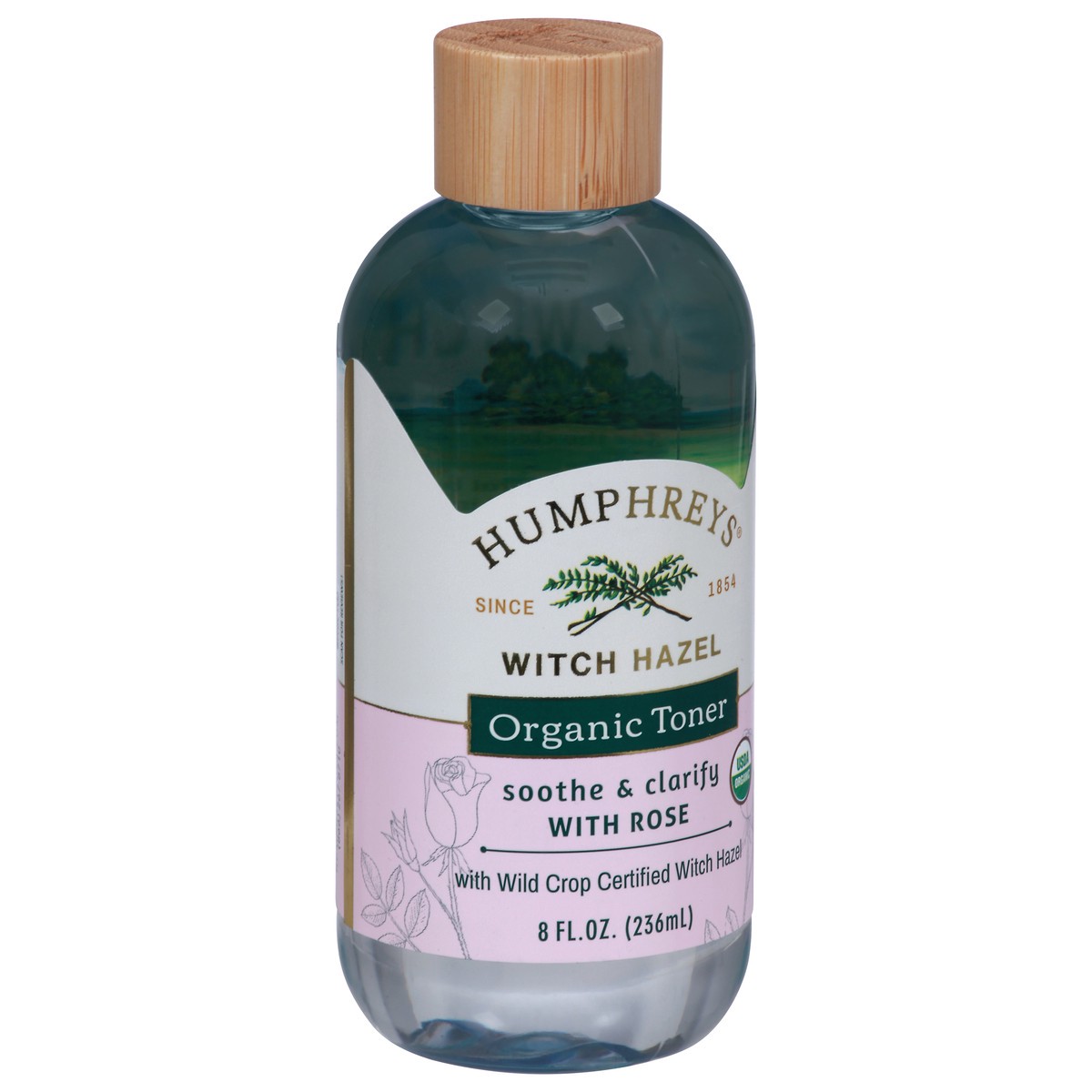 slide 9 of 12, Humphrey's Organic Witch Hazel Soothe & Clarify Toner with Rose 8 fl oz, 8 fl oz