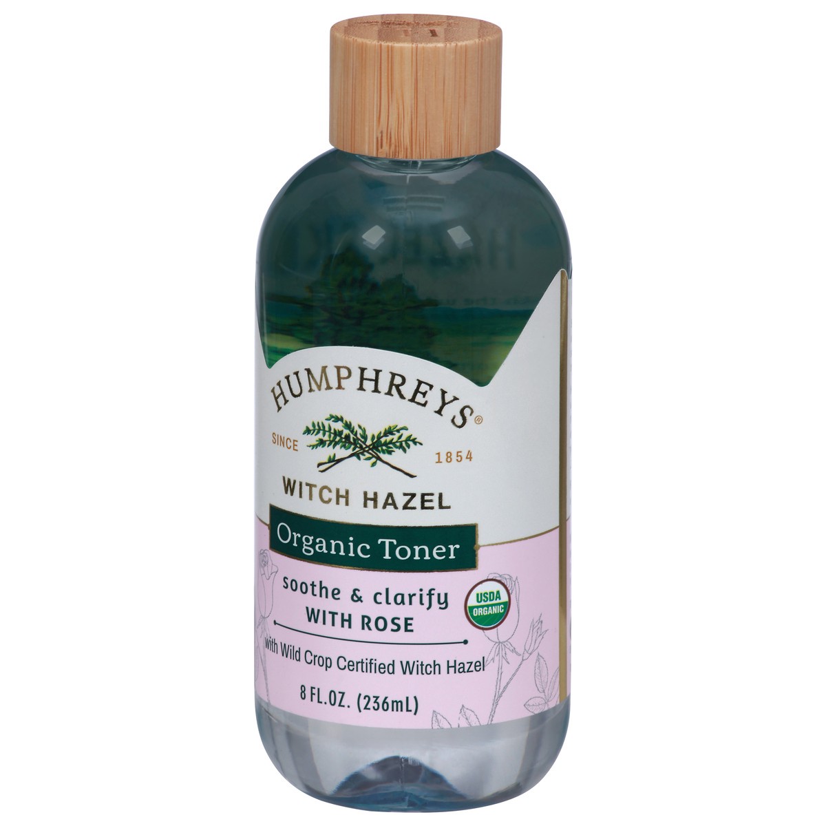 slide 11 of 12, Humphrey's Organic Witch Hazel Soothe & Clarify Toner with Rose 8 fl oz, 8 fl oz