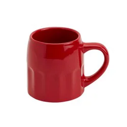Tabletops Unlimited Mason Craft And More 17 Oz Stoneware Cafe Mug - Red