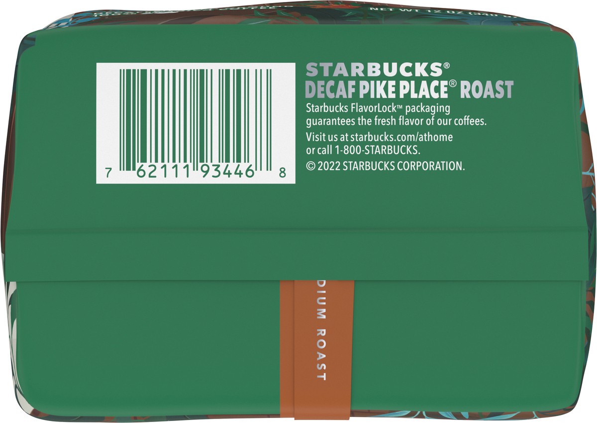 slide 4 of 9, Starbucks Decaf Pike Place Roast Ground Coffee, 12 oz