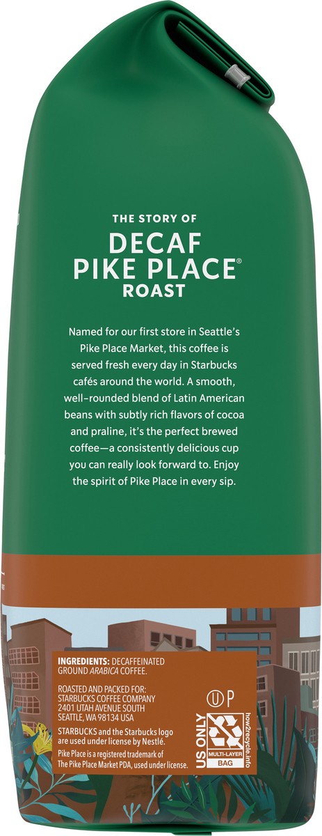 slide 8 of 9, Starbucks Decaf Pike Place Roast Ground Coffee, 12 oz