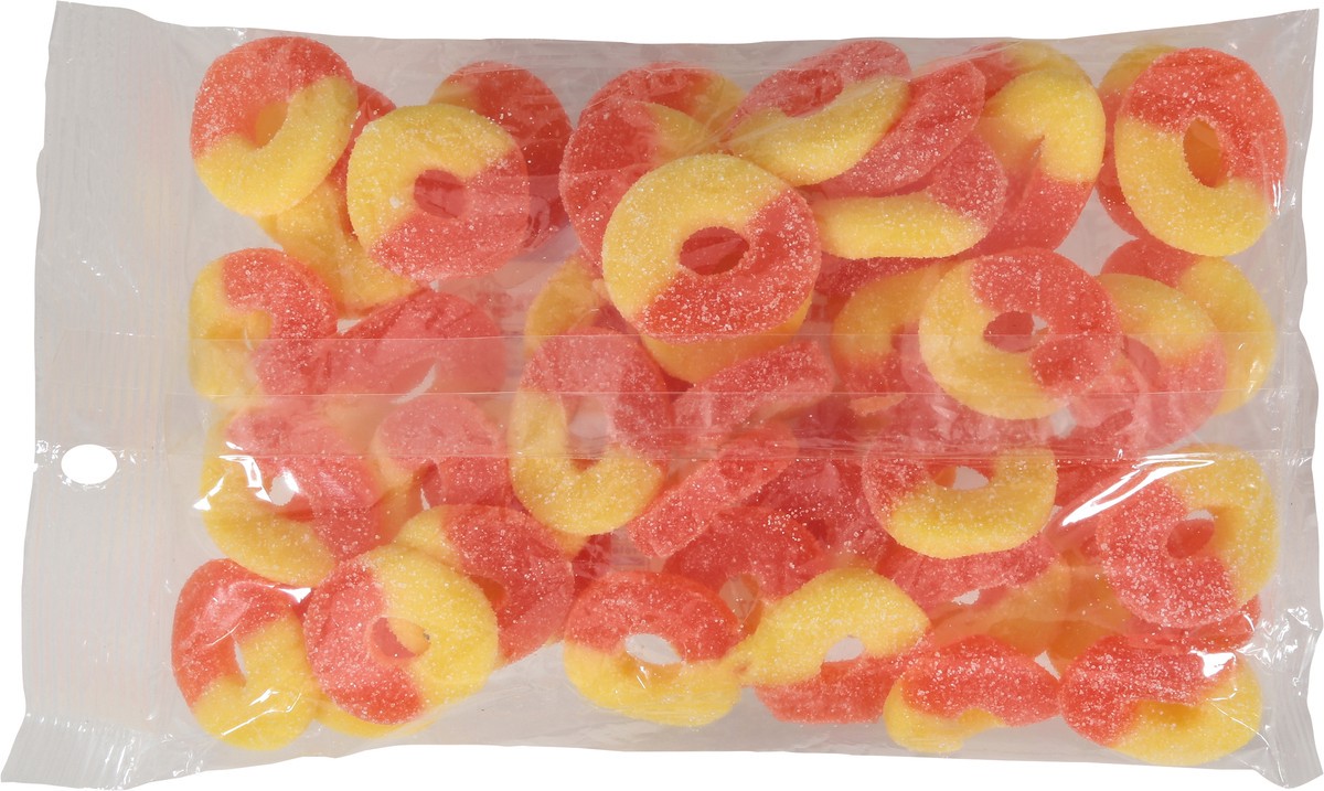 slide 7 of 9, Howe Peach Gummi Rings 14 oz, 14 oz