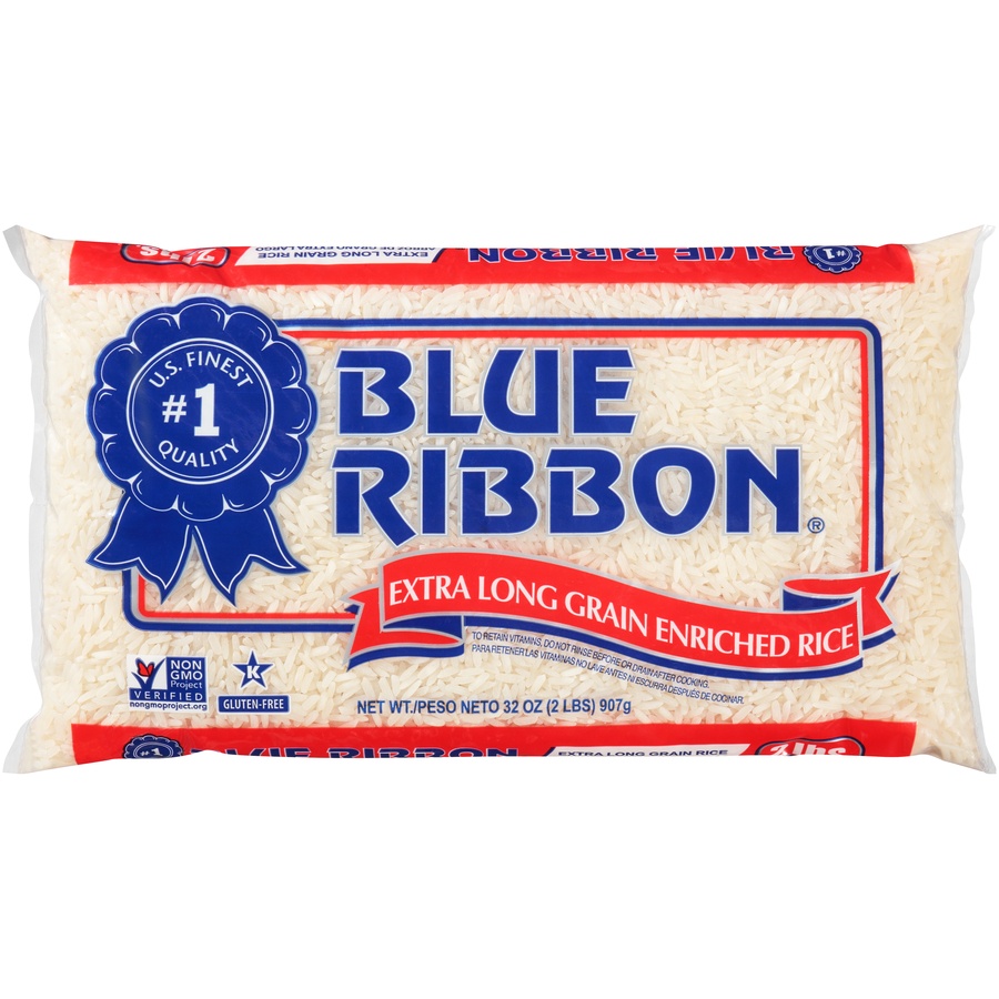slide 1 of 6, Blue Ribbon Extra Long Grain Rice, 2 lb