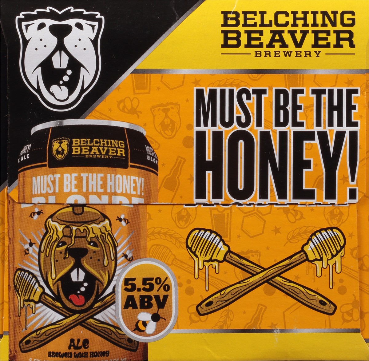 slide 7 of 9, Belching Beaver Brewery Blonde Ale Must Be the Honey! Beer 6 - 12 oz Cans, 6 ct; 12 oz