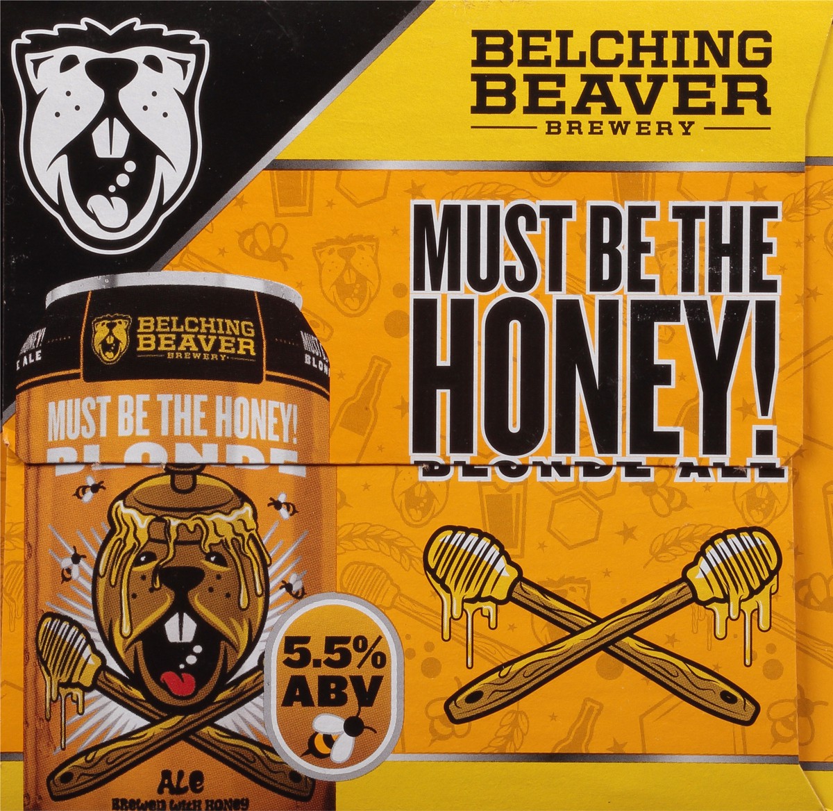 slide 8 of 9, Belching Beaver Brewery Blonde Ale Must Be the Honey! Beer 6 - 12 oz Cans, 6 ct; 12 oz