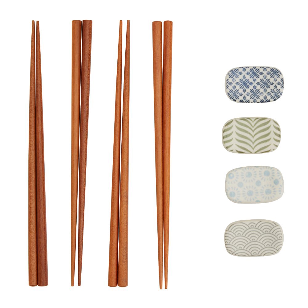 slide 2 of 2, Tabletops Infuse Pad Print Chopstick & Rest Set, 12 ct