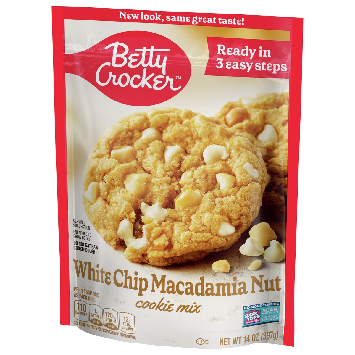 slide 13 of 13, Betty Crocker White Chip Macadamia Nut Cookie Mix, 14 oz., 14 oz