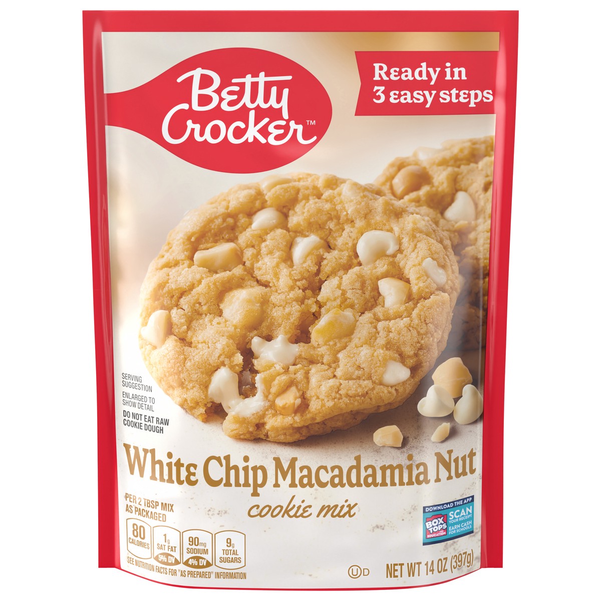 slide 1 of 13, Betty Crocker White Chip Macadamia Nut Cookie Mix, 14 oz., 14 oz