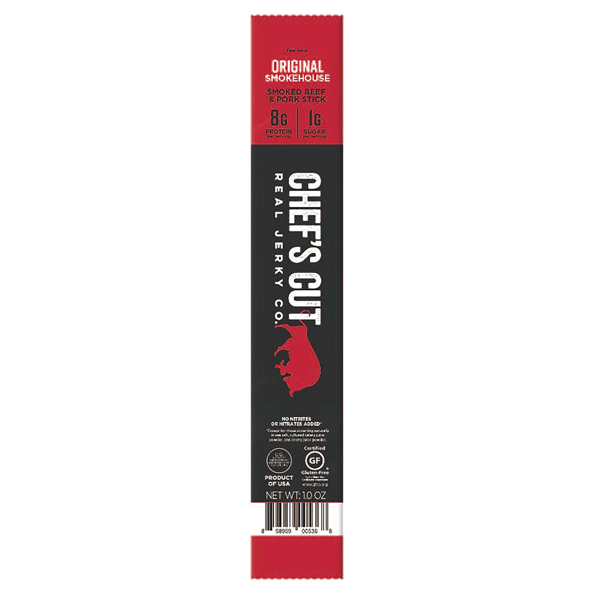 slide 1 of 5, Chef's Cut Snack Stick Original Smokehouse, 1 oz