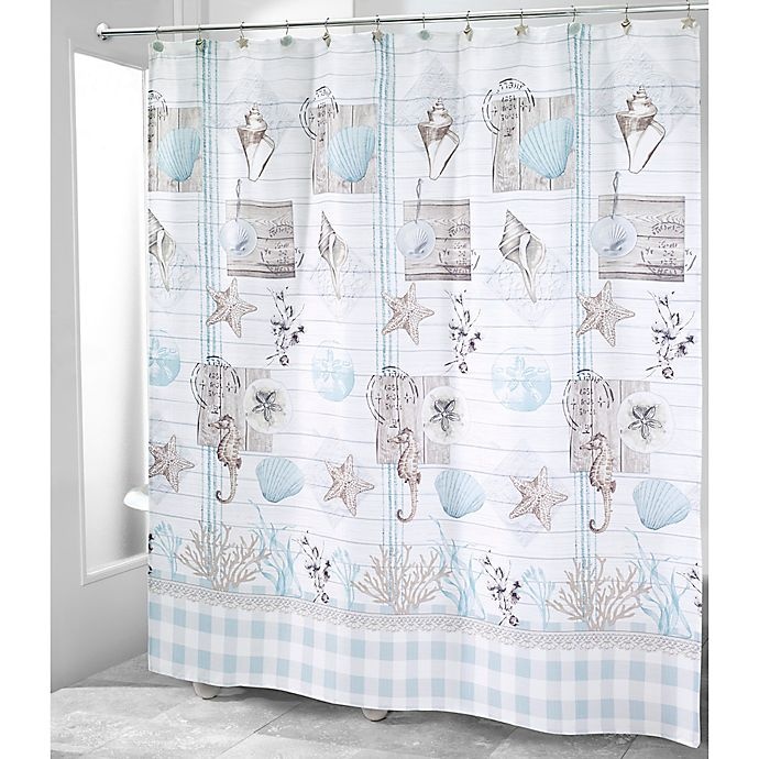 slide 1 of 2, Avanti Farmhouse Shell Shower Curtain, 1 ct