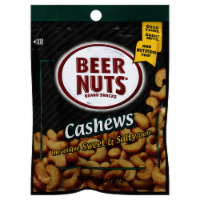 slide 1 of 1, BEER NUTS Cashew Halves, 2 oz