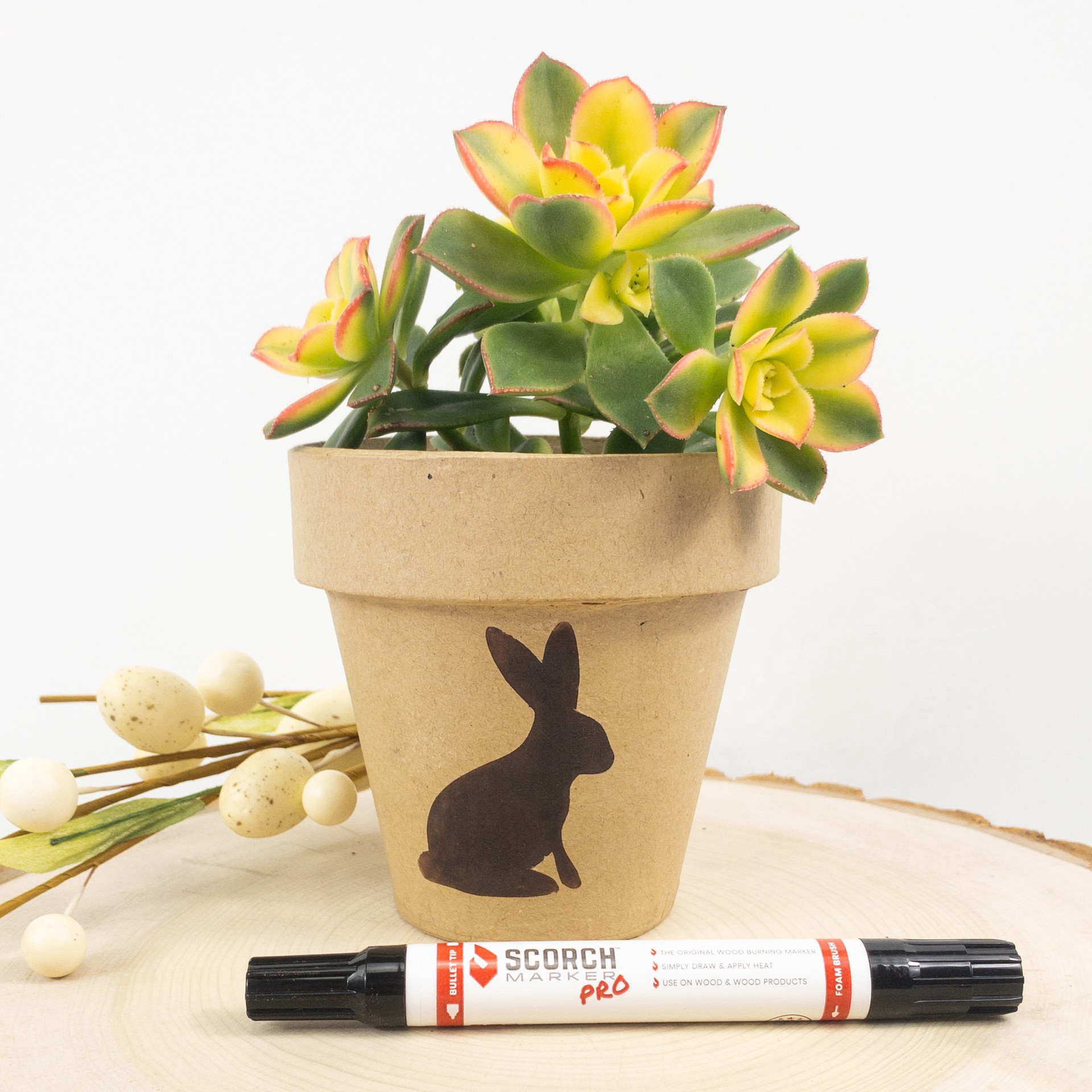 slide 2 of 11, Scorch Marker Pro, 2 in 1: comes with a bullet tip and foam brush