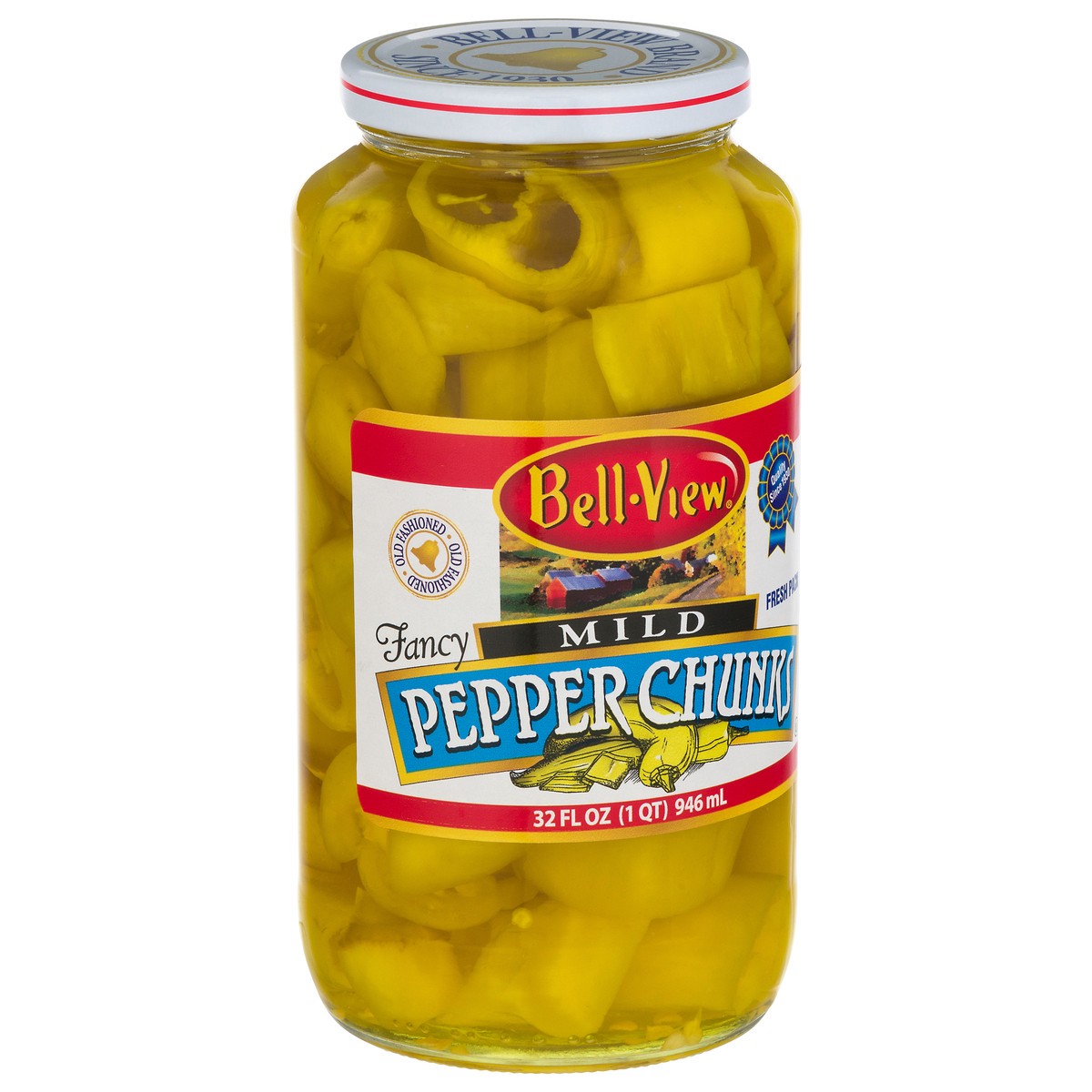 slide 9 of 12, Bell-View Fancy Mild Pepper Chunks 32 fl oz, 32 fl oz