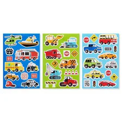 Carlton Cards 125ct Trucks, Construction, and Cars Stickers