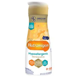 Enfamil Nutramigen Infant Formula, Hypoallergenic and Lactose Free Formula with Enflora LGG, Fast Relief from Severe Crying and Colic, Ready to Use Liquid, 32 Fl Oz