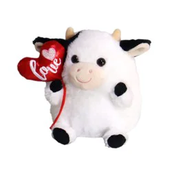 Holiday Home Cow With Balloon Plush