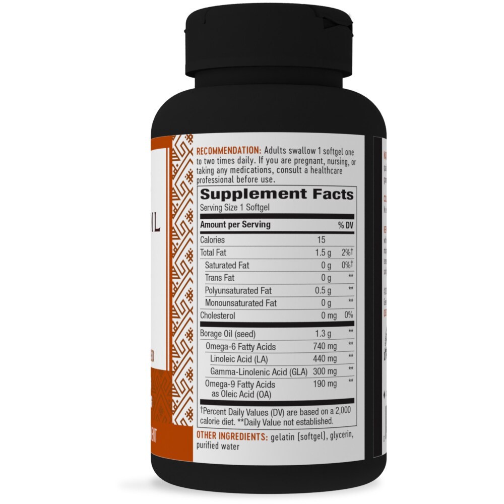 slide 5 of 6, Nature's Way Borage Oil, 60 ct