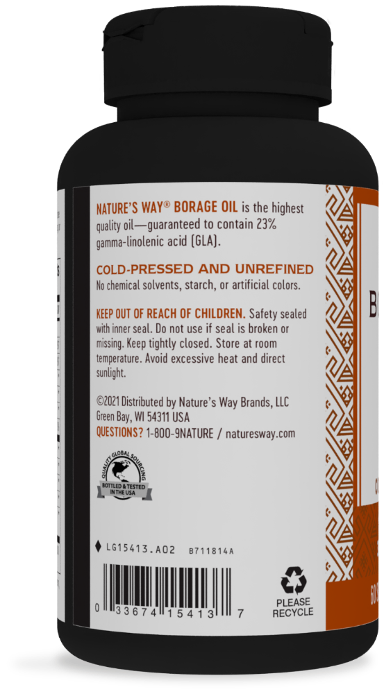 slide 6 of 6, Nature's Way Borage Oil, 60 ct