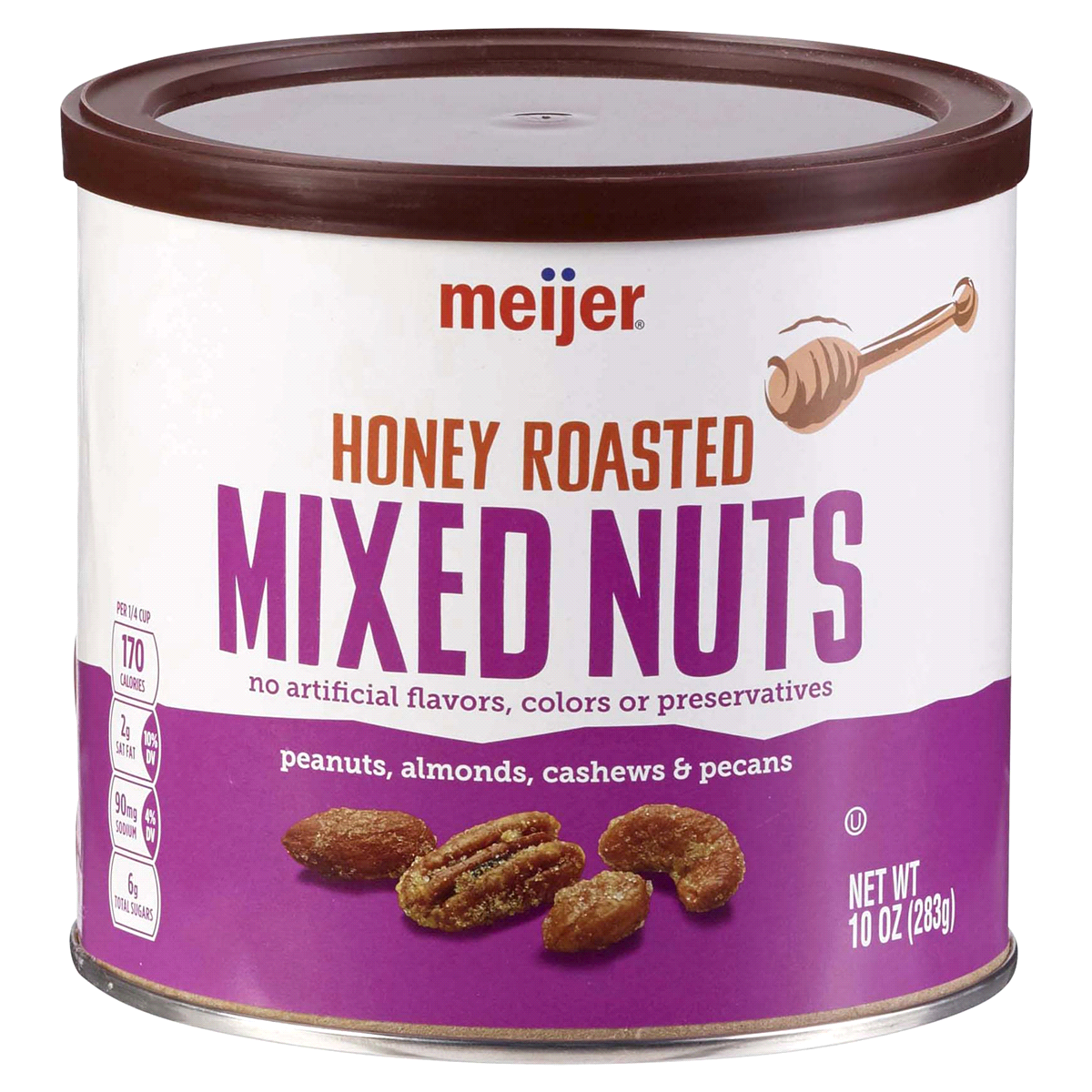 slide 1 of 5, Meijer Honey Roasted Mixed Nuts, 10 oz