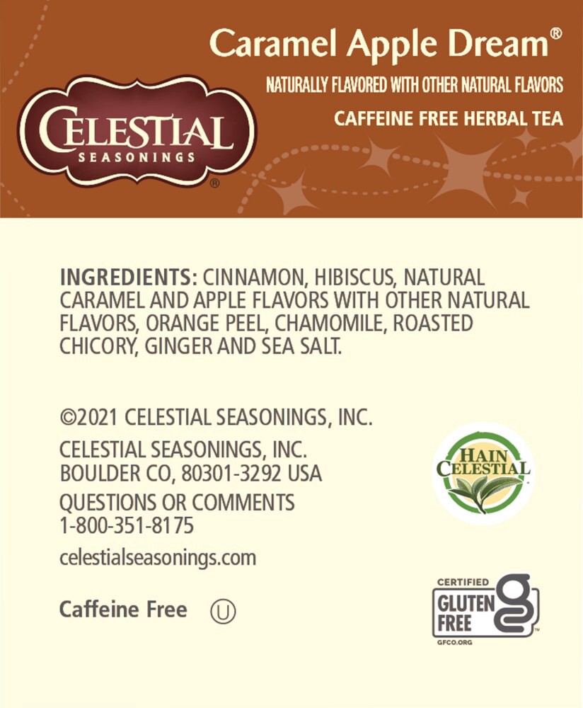 slide 3 of 6, Celestial Seasonings® Caramel Apple Dream® herbal tea, 20 ct