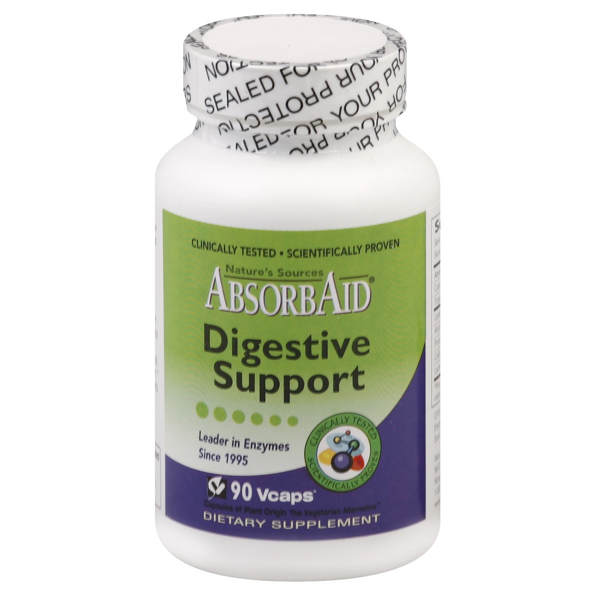 slide 3 of 3, AbsorbAid Digestive Support 90 ea, 90 ct