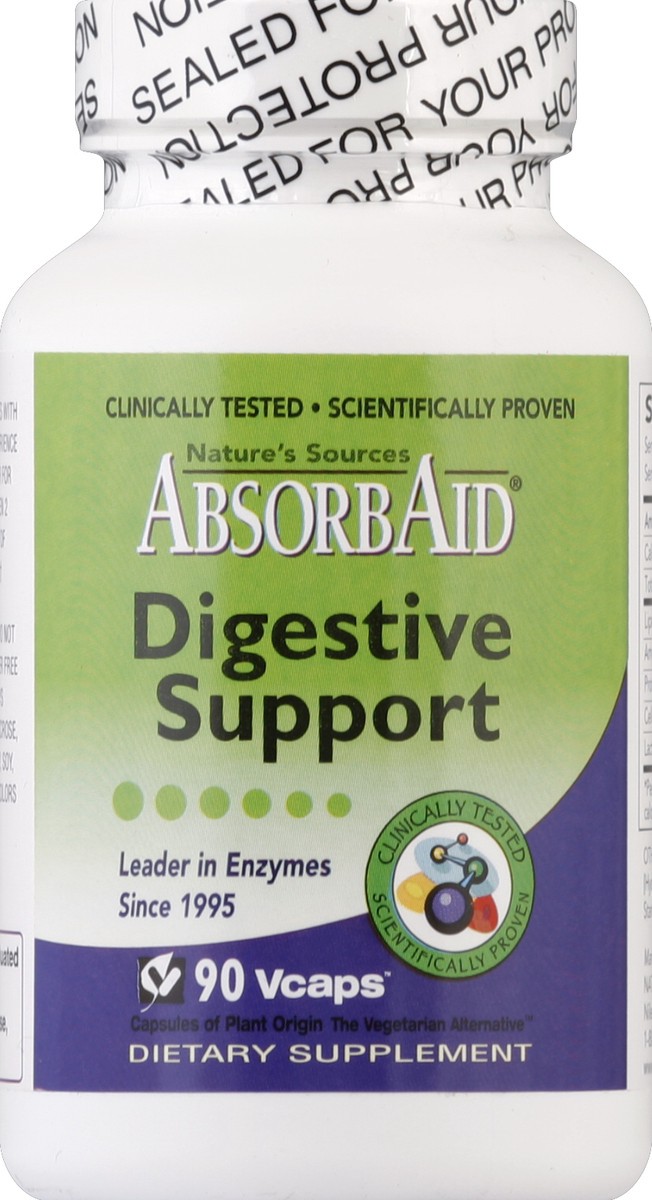 slide 1 of 3, AbsorbAid Digestive Support 90 ea, 90 ct