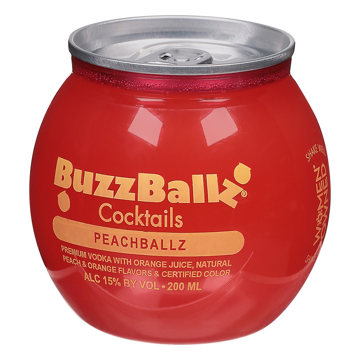 slide 3 of 9, Buzzballz Peachballz, 200 ml