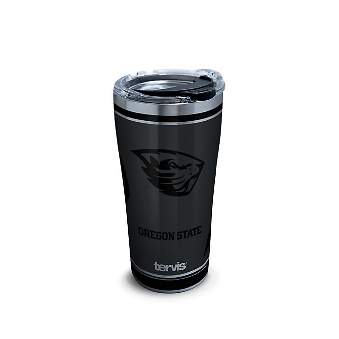 slide 1 of 1, NCAA Tervis Oregon State University Blackout Stainless Steel Tumbler with Lid, 20 oz