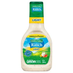 Hidden Valley Light Ranch Condiment and Dressing, 8 Fluid Ounces