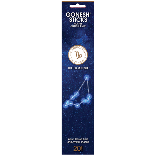 slide 1 of 1, Gonesh Incense Capricorn Zodiac 20 Stick Single Unit, 20 ct