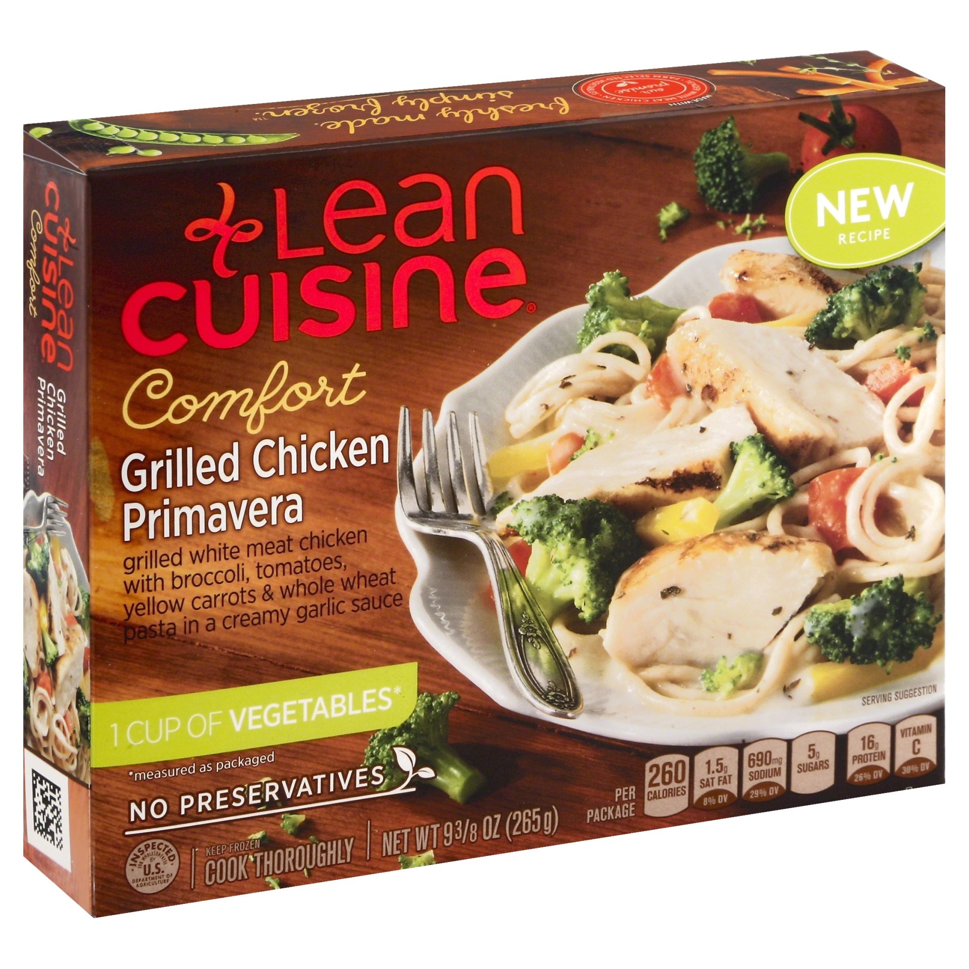 slide 1 of 4, Lean Cuisine Comfort Grilled Chicken Primavera, 9.375 oz