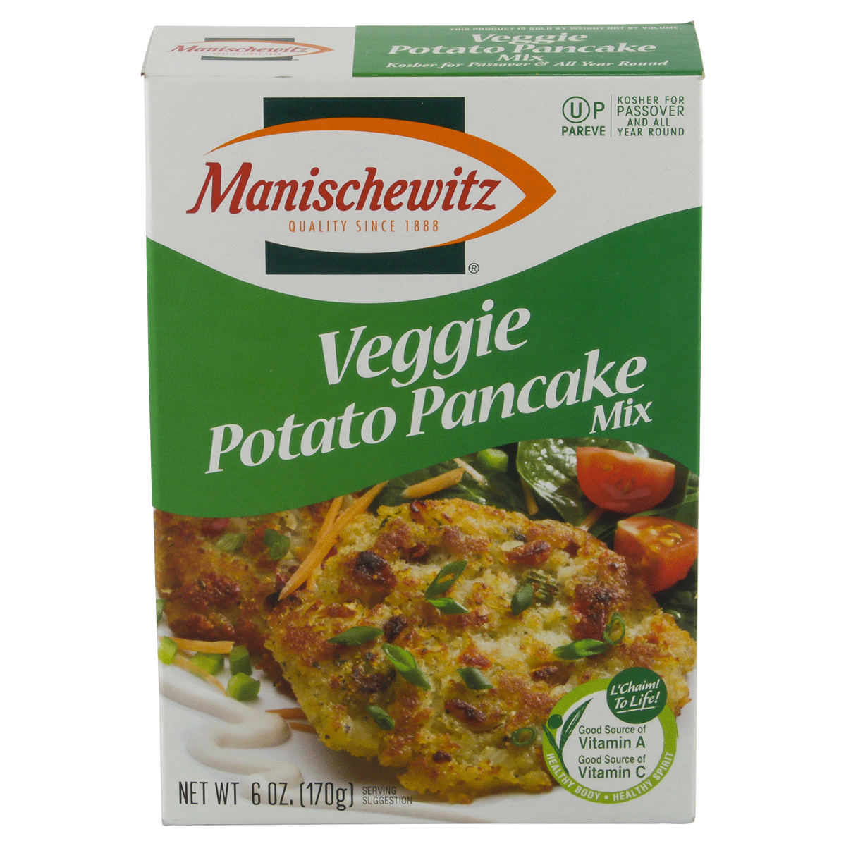 slide 1 of 9, Manischewitz Vegetable Potato Pancake Mix 6 oz, 6 oz