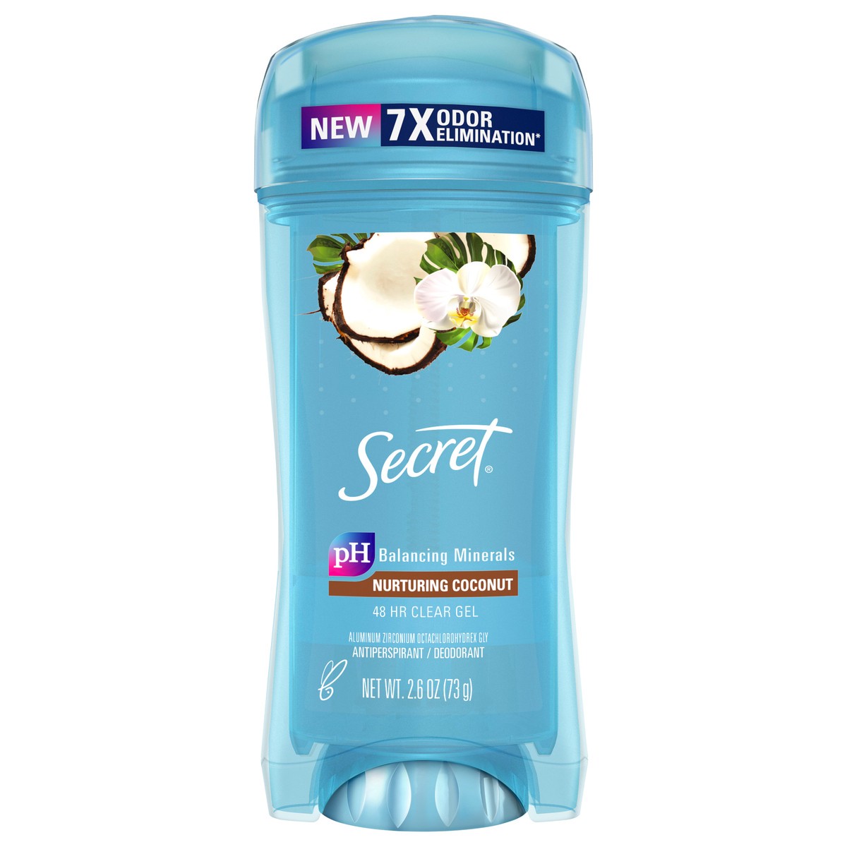 slide 1 of 5, Secret Fresh Clear Gel Antiperspirant and Deodorant for Women, Coconut Scent, 2.6 oz, 2.6 oz