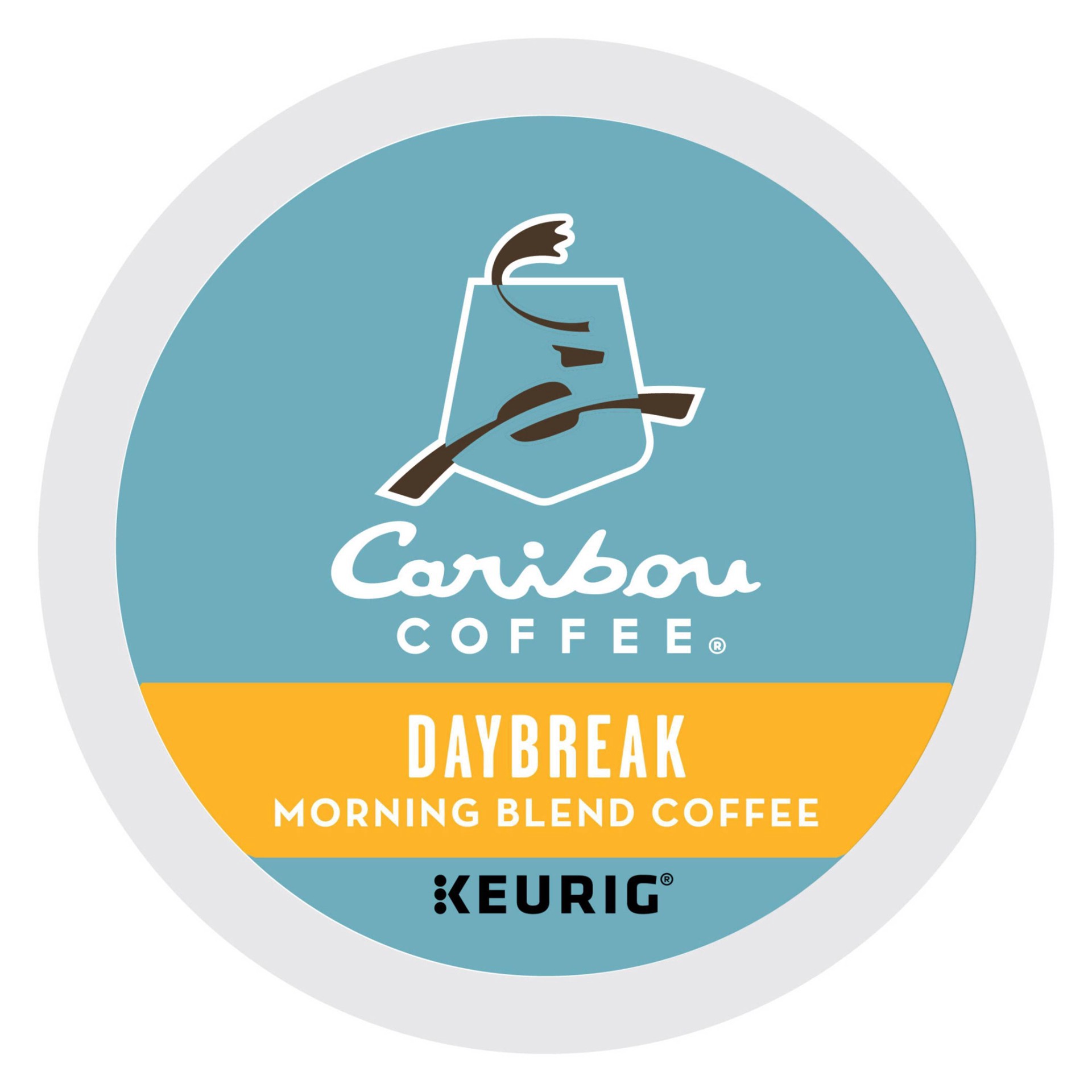 slide 2 of 10, Caribou Coffee Daybreak Blend, Keurig Single-Serve K-Cup Pods, Light Roast, 24 Count, 24 ct