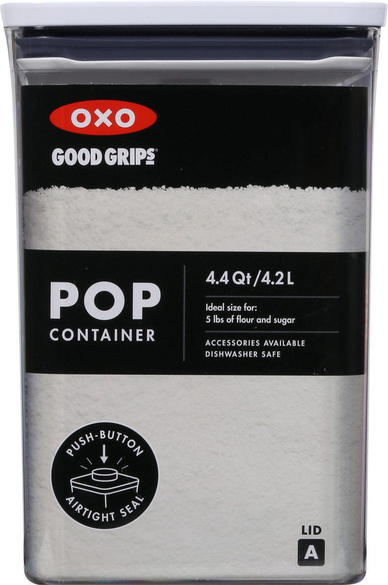 slide 8 of 9, OXO Good Grips 4.4 Quart Lid A Pop Container 1 ea, 1 ct