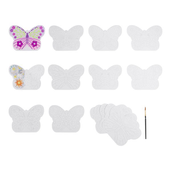 slide 5 of 8, Brea Reese Vivid by Brea Reese® Shaped Mixed Media Paper Pad, 9-3/4"" x 7-1/2"", Butterfly, Pad Of 24 Sheets, 1 ct