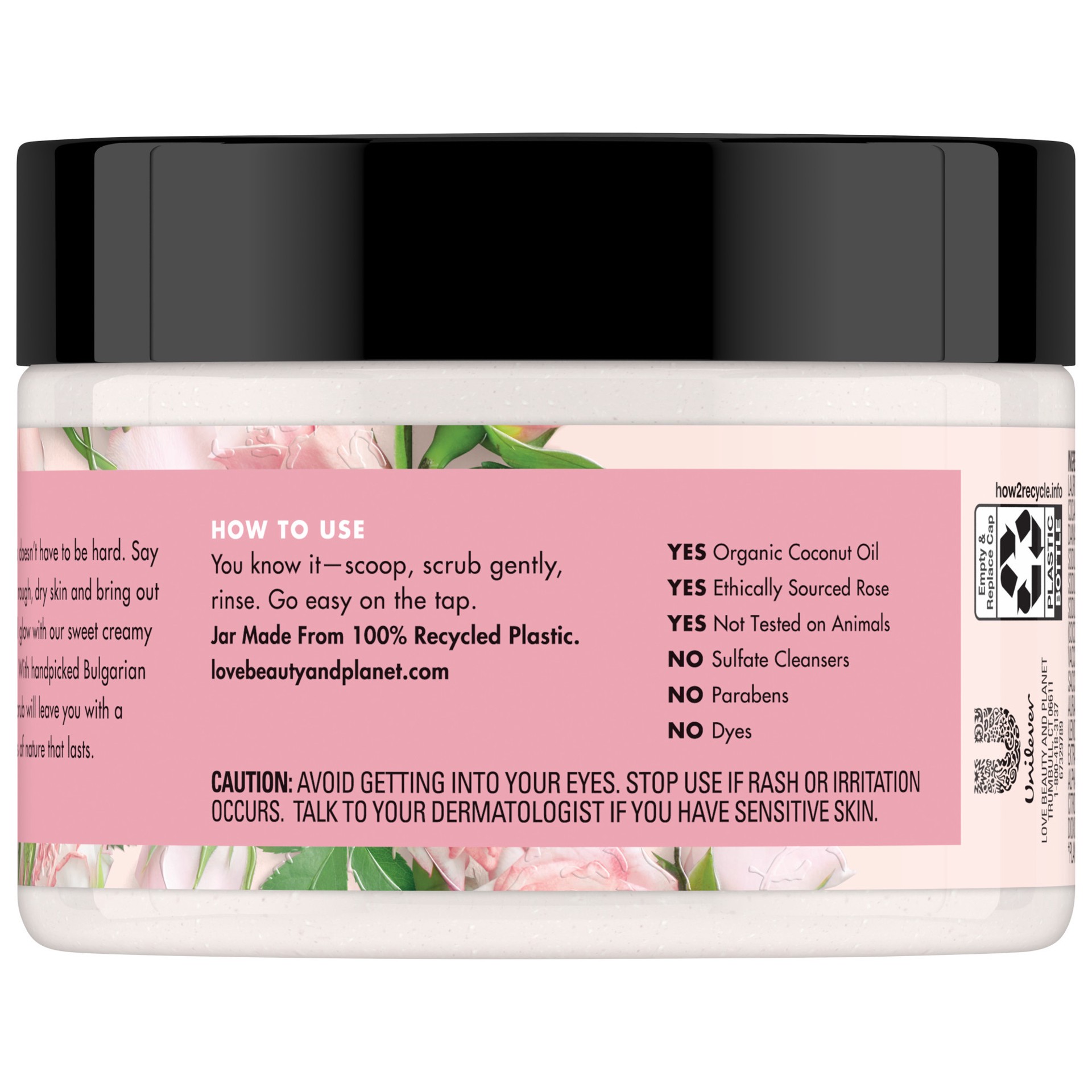 slide 3 of 4, Love Beauty and Planet Sugar & Rose Scrub Creamy Exfoliating Body Scrub Peace and Glow, 9.17 oz, 9.17 oz