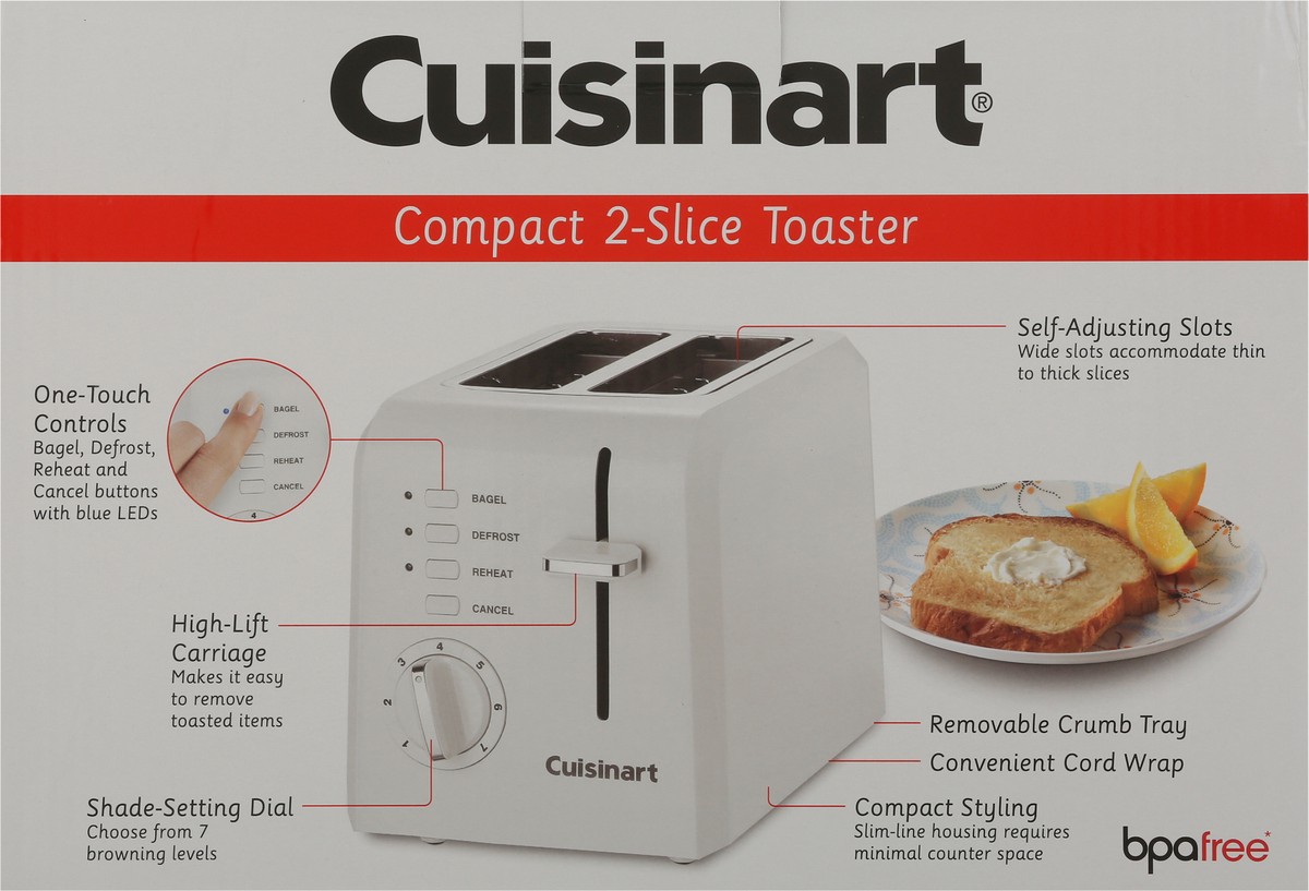 slide 7 of 9, Cuisinart Compact 2-Slice Toaster 1 ea, 1 ct
