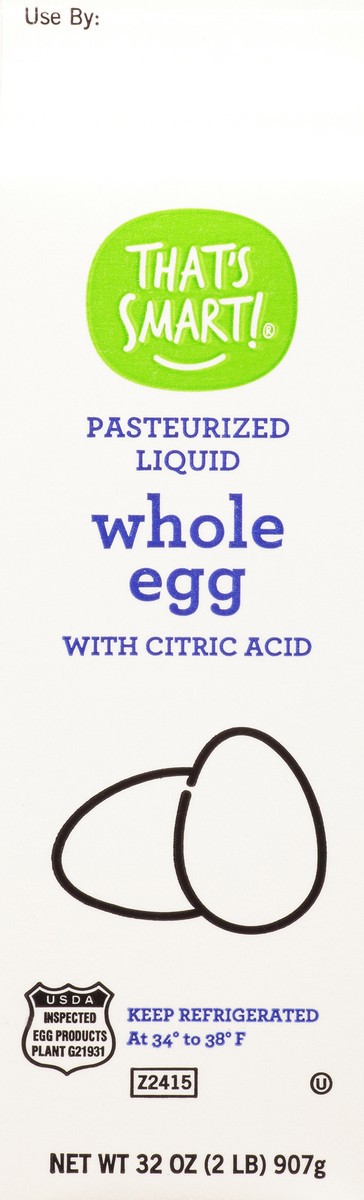 slide 8 of 16, That's Smart! Pasteurized With Citric Acid Liquid Whole Egg 32 oz, 32 oz