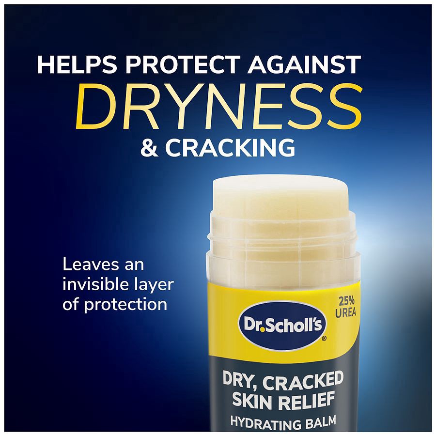 slide 3 of 5, Dr. Scholl's Dry, Cracked Skin Relief Hydrating Balm - Safe for Diabetics, 2.5 oz