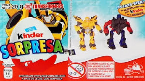 slide 1 of 1, Kinder Sorpresa Egg Transformers, 1 ct