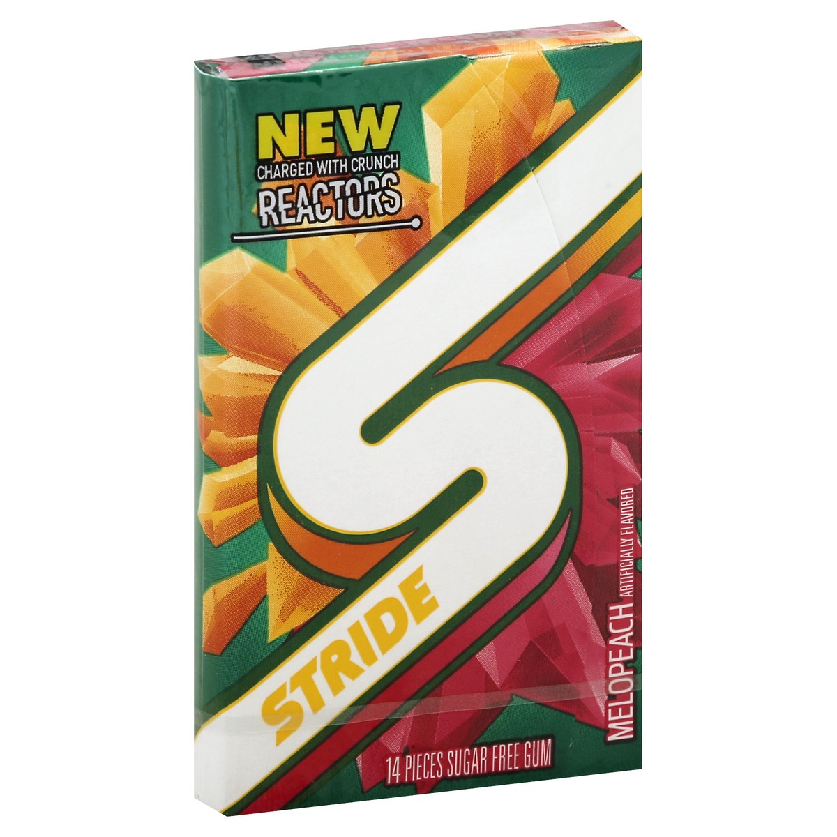 slide 3 of 5, Stride Melopeach Sugar Free Gum, 1 pack 14 pieces, 0.06 lb