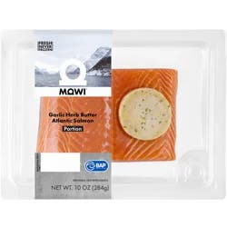 Mowi Garlic Herb Butter Atlantic Salmon Portion
