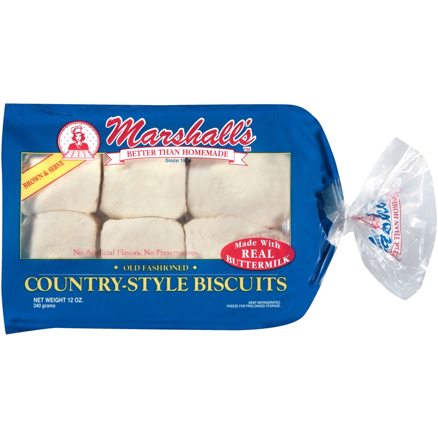 slide 1 of 1, Marshall's Country Style Biscuit, 9 oz