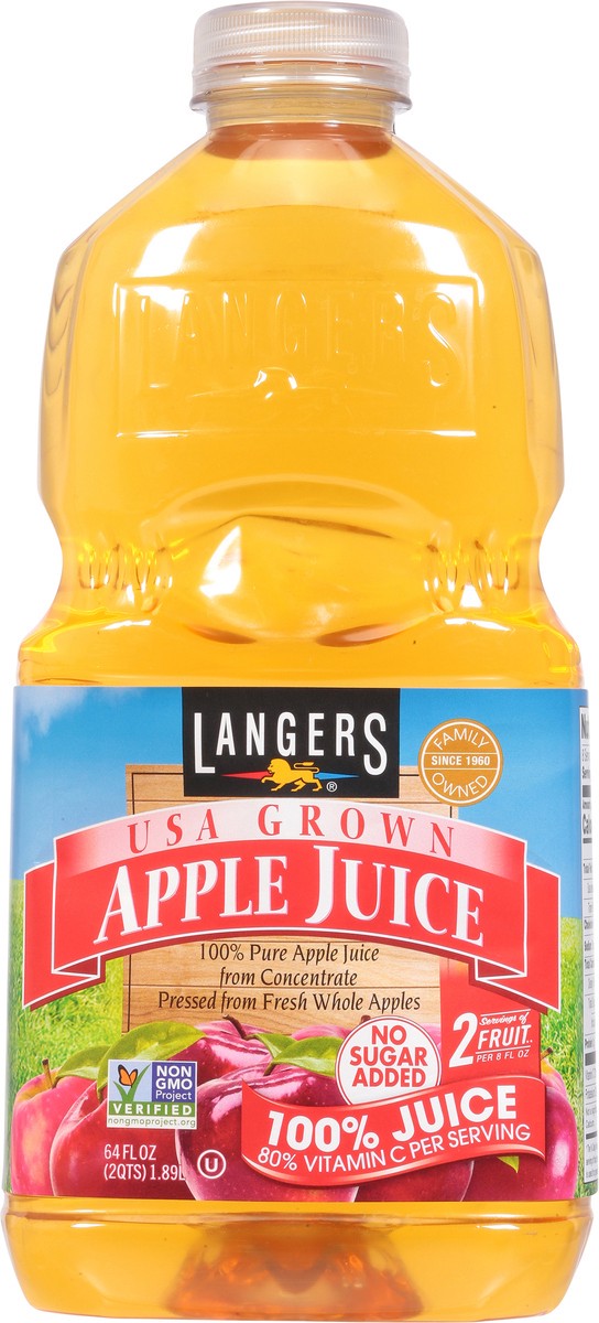 slide 8 of 14, Langers USA Grown Apple Juice 64 fl oz, 64 fl oz