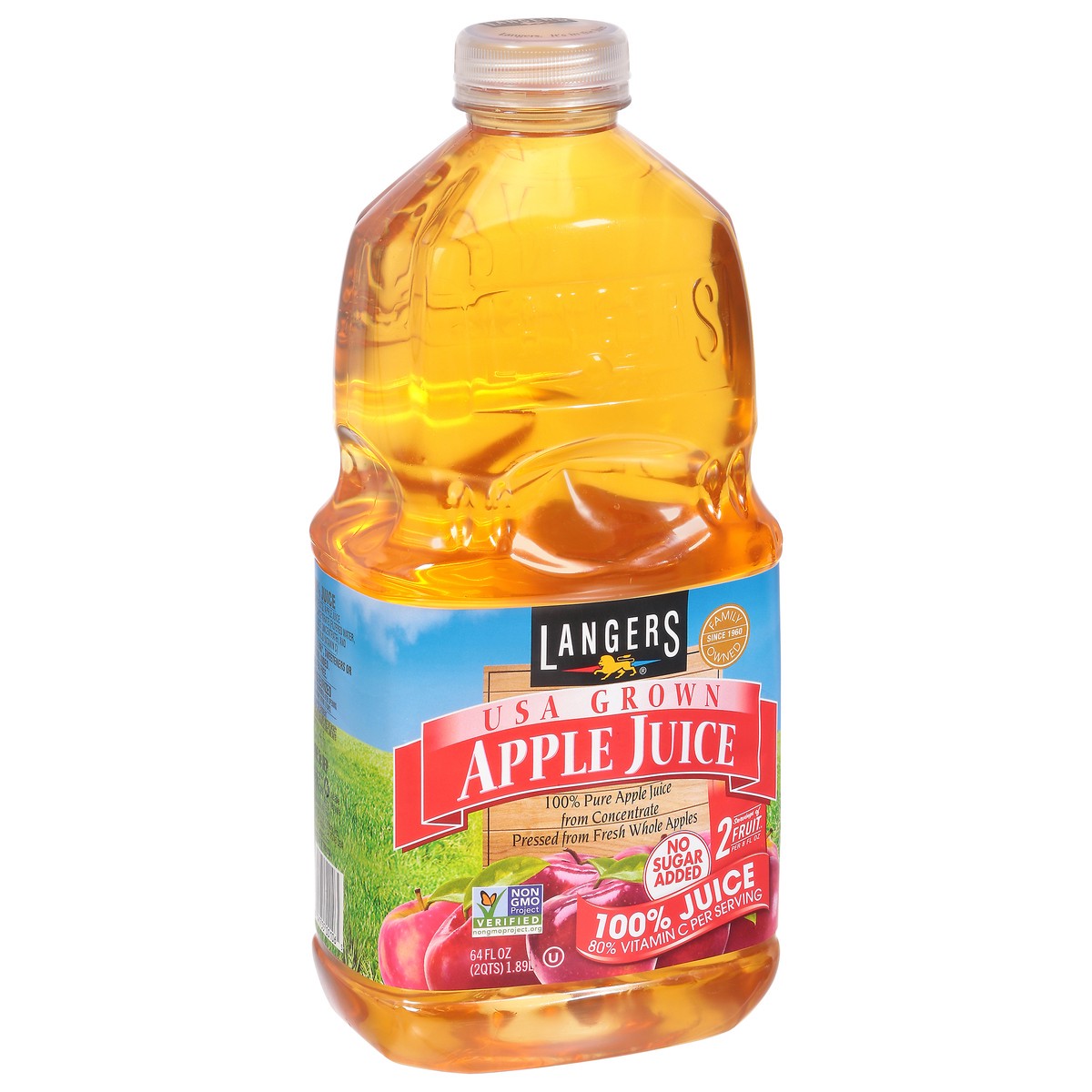 slide 2 of 14, Langers USA Grown Apple Juice 64 fl oz, 64 fl oz