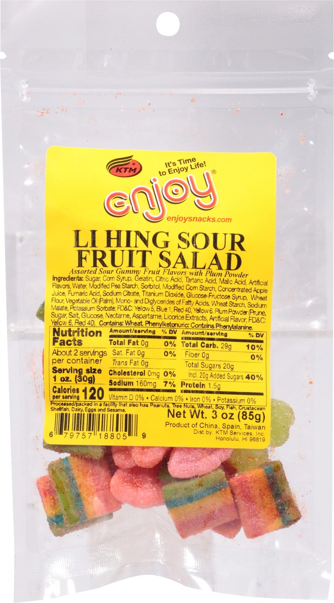 slide 6 of 9, Enjoy Li Hing Sour Fruit Salad - 4 Oz, 4 oz