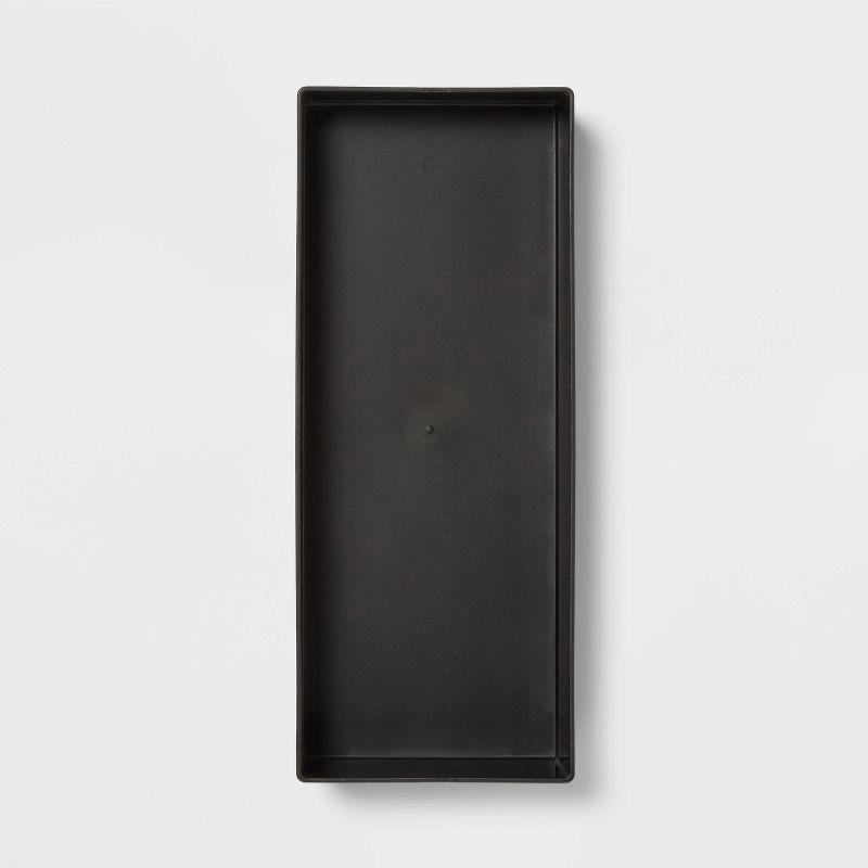 slide 3 of 3, 6"x15" Drawer Flatware Organizer Black - Brightroom™: In-Drawer Silverware Caddy, Dishwasher-Safe, Contemporary Style, 1 ct