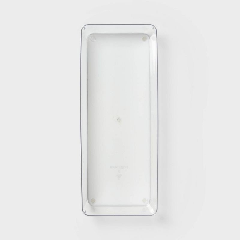 slide 3 of 3, 6"x15" Drawer Flatware Organizer - Brightroom™: Clear PETG, In-Drawer Kitchen Storage, Contemporary Style, 1 ct